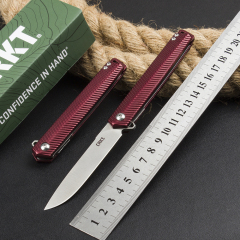 CRKT K820BXP Stylus Assisted Flipper Knife 3.15" 8Cr13mov Satin Plain Blade, Aluminum Alloy Handles, Liner Lock