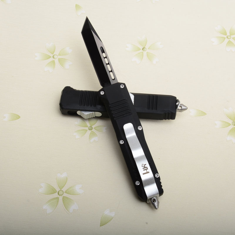 Benchmade C07 HK 7models AUTO OTF Knife 2.83" 440 Double Edge Blade, Zinc Aluminum Alloy Handles