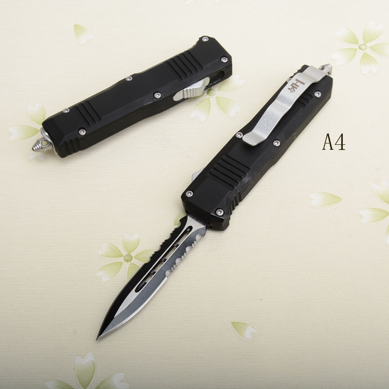 Benchmade C07 HK 7models AUTO OTF Knife 2.83" 440 Double Edge Blade, Zinc Aluminum Alloy Handles