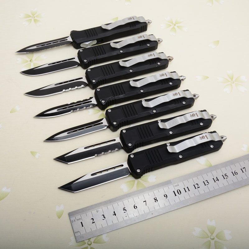 Benchmade C07 HK 7models AUTO OTF Knife 2.83" 440 Double Edge Blade, Zinc Aluminum Alloy Handles