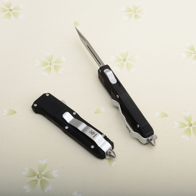 Benchmade C07 HK 7models AUTO OTF Knife 2.83" 440 Double Edge Blade, Zinc Aluminum Alloy Handles