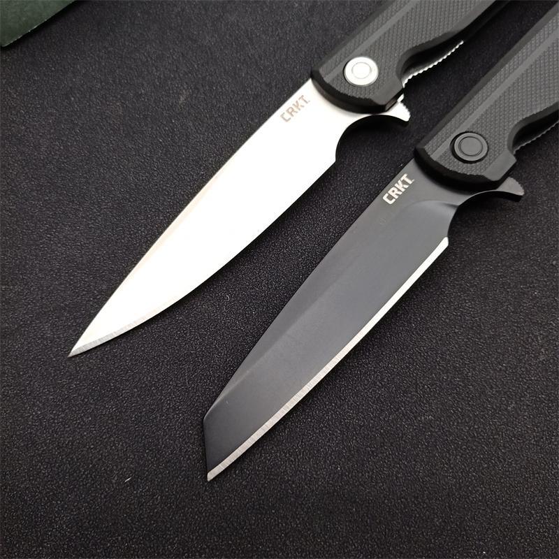 CRKT 3801 LCK Assisted Flipper Knife 2.95" 8Cr13mov Satin Drop Point Blade, Glass-Reinforced Nylon Handles, Liner Lock