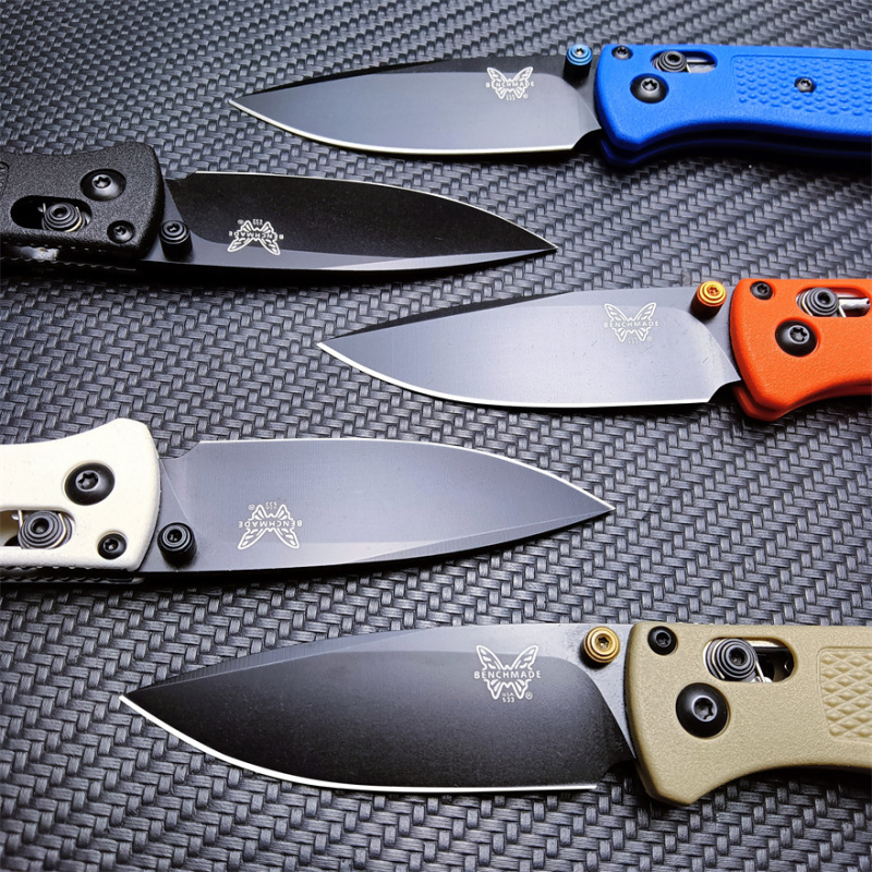 Benchmade 533 Mini 5styles Knifes Bugout AXIS Folding Knife 2.75" S30V Plain Blade, Grivory Handles - 533BK-2