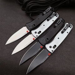 Benchmade 535BK-4 Knifes Bugout AXIS Folding 3.24" M390 Black Plain Blade, Machined Aluminum Handles