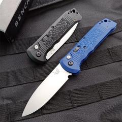 Benchmade 4400 AUTO Knife 3.38" S30V Drop Point Folding Blade, Textured Grivory Handles - 4400BK