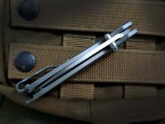 Benchmade Mini BM Bugout AXIS Folding Knife 2.28" S30V Satin Plain Blade, Titanium Alloy Handles - 535