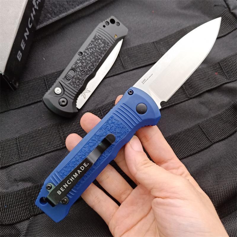 Benchmade 4400 AUTO Knife 3.38" S30V Drop Point Folding Blade, Textured Grivory Handles - 4400BK