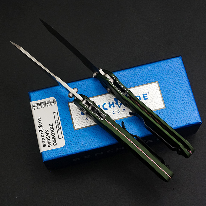 Benchmade 940 4styles knifes Osborne Folding Knife 3.22" S30V Satin Plain/Serrated Blade, Aviation Aluminum Handles