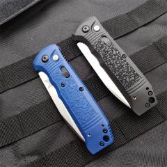 Benchmade 4400 AUTO Knife 3.38" S30V Drop Point Folding Blade, Textured Grivory Handles - 4400BK