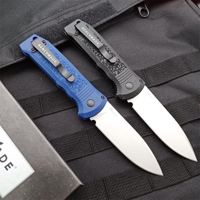 Benchmade 4400 AUTO Knife 3.38" S30V Drop Point Folding Blade, Textured Grivory Handles - 4400BK