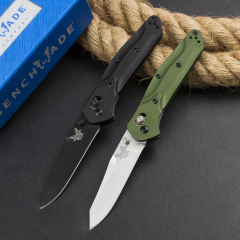Benchmade 940 2colors Osborne Knife 3.22" S30V Satin Plain Folding Blade, Aviation Aluminum Handles