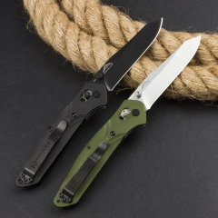 Benchmade 940 2colors Osborne Knife 3.22" S30V Satin Plain Folding Blade, Aviation Aluminum Handles