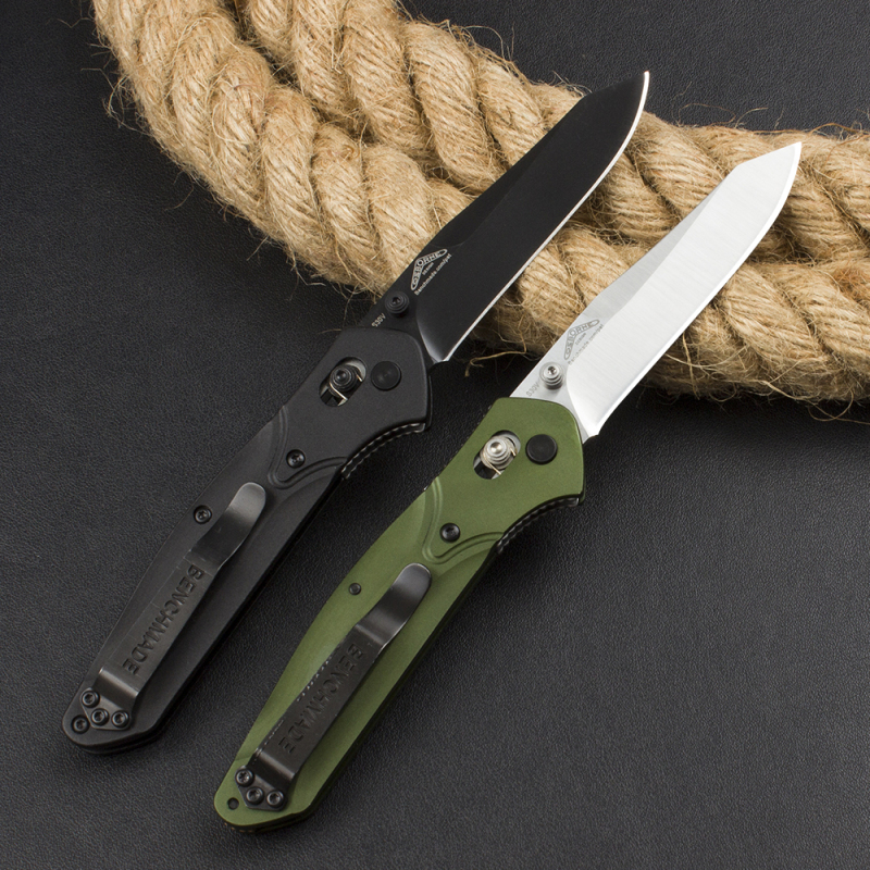 Benchmade 940 2colors Osborne Knife 3.22" S30V Satin Plain Folding Blade, Aviation Aluminum Handles