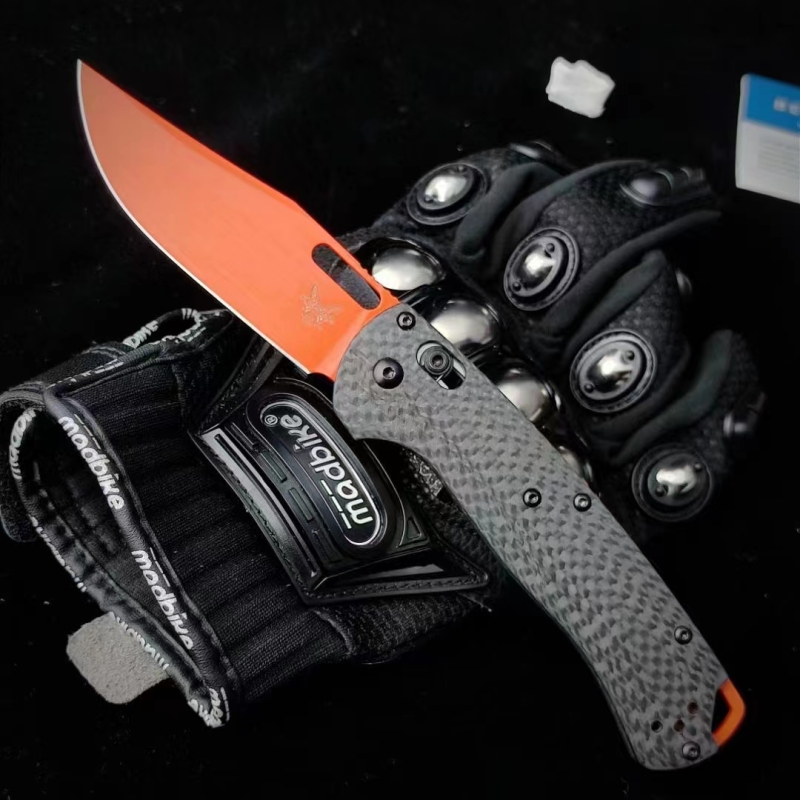 Benchmade 15535 Hunt Taggedout AXIS Folding Knife 3.46" CPM-154 Clip Point Blade, Carbon Fiber Handles