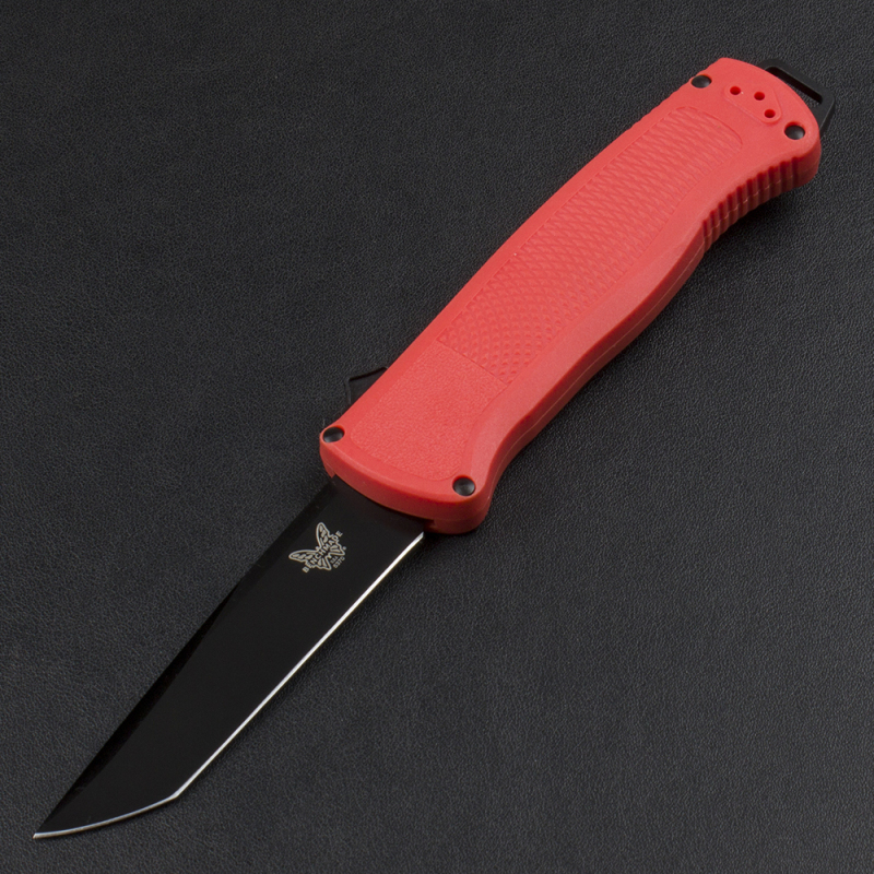 Benchmade 5370FE 5Models Knives Shootout OTF AUTO Knife 3.50" CPM-CruWear Tanto Blade, Black CF-Elite Handles