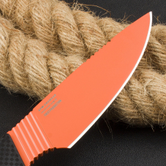 Benchmade 15600OR Knife Raghorn Fixed Blade 4.01" CPM-CruWear Orange Drop Point, Carbon Fiber Handles