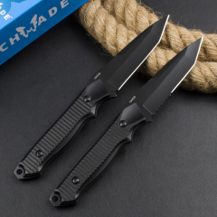 Benchmade 140BK Straight Knife Fixed Blade 3.85" 154CM Tanto Blade, Aluminum Alloy Handles