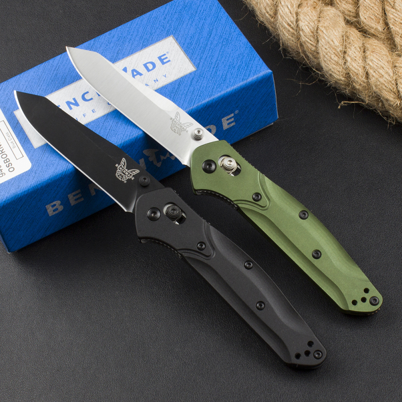 Benchmade 940 2colors Osborne Knife 3.22" S30V Satin Plain Folding Blade, Aviation Aluminum Handles