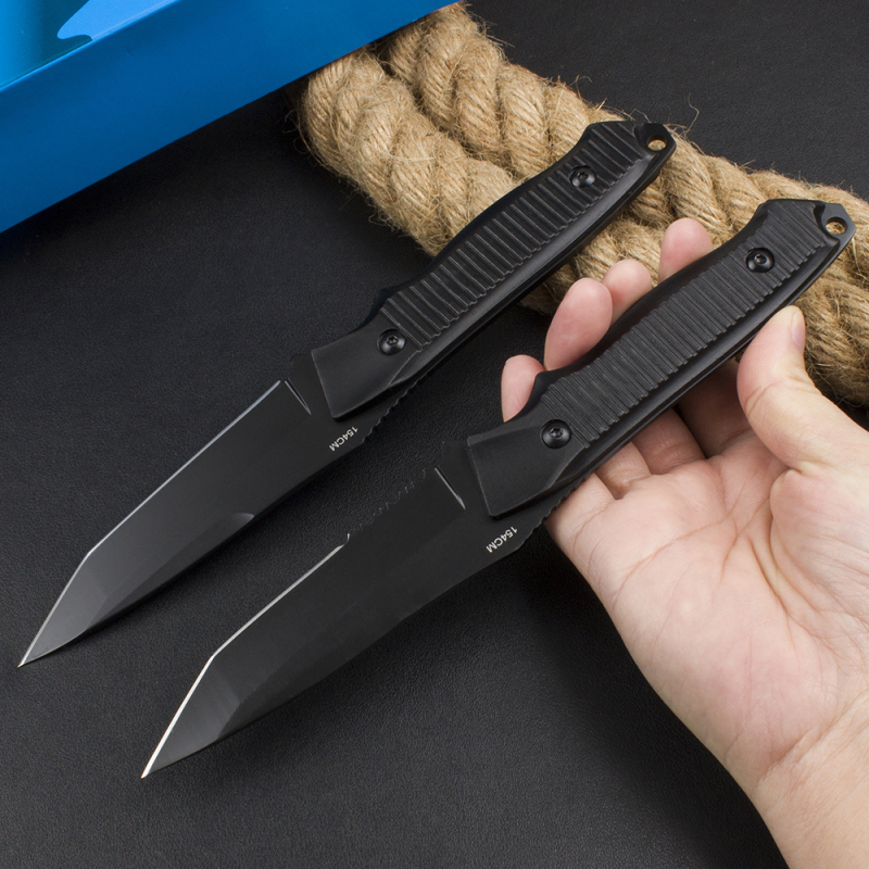 Benchmade 140BK Straight Knife Fixed Blade 3.85" 154CM Tanto Blade, Aluminum Alloy Handles