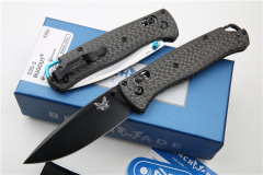 Benchmade 535-3 Knifes Bugout AXIS 3.07" S90V Satin Plain Folding Blade, Carbon Fiber Handles