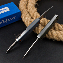 Benchmade 317 Weekender 2-Blade Knife 2.75" Satin S30V Clip Point and Drop Point Folding Blades, G10 Handles