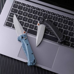 Benchmade 18060 2colors Knife Water Adira 3.50" CPM-MagnaCut Stonewashed Drop Point Folding  Blade, Grivory Handles