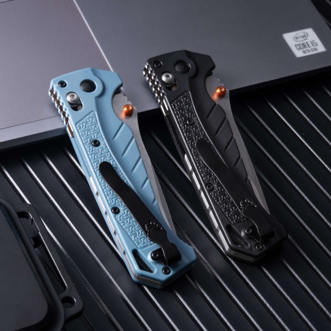 Benchmade 18060 2colors Knife Water Adira 3.50" CPM-MagnaCut Stonewashed Drop Point Folding  Blade, Grivory Handles