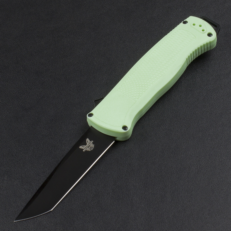 Benchmade 5370FE 5Models Knives Shootout OTF AUTO Knife 3.50" CPM-CruWear Tanto Blade, Black CF-Elite Handles