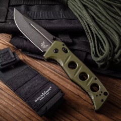 Benchmade 275SFE-2 Knife Shane Sibert Adamas 3.77" CruWear Plain Folding Blade, G10 Handles