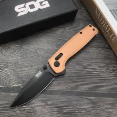 SOG Terminus XR Flipper Knife 2.95" Stonewashed D2 Clip Point Blade, Aluminum Alloy Handles