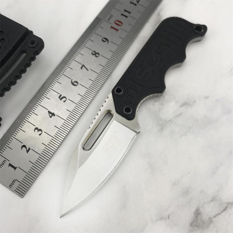 SOG Mini Neck Knife 2.13" 5Cr15 Satin Plain Blade, G10 Handles