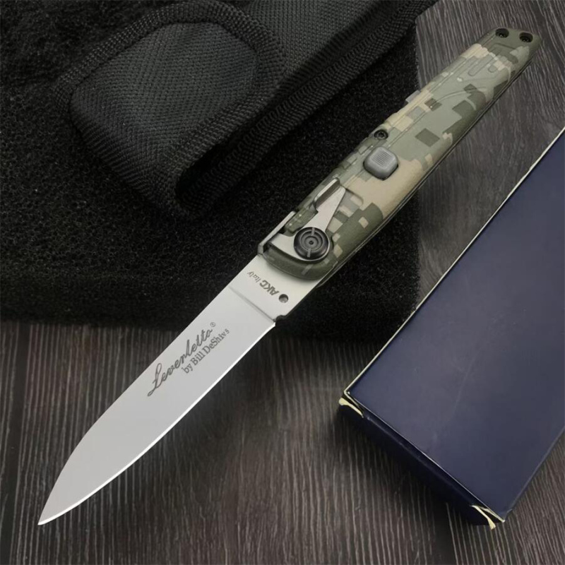 Italy AKC 7.8'' 4Models Knifes Godfather Stiletto Colt OTF AUTO 3.34" 440c Steel Blade, Nylon Fiber Handles