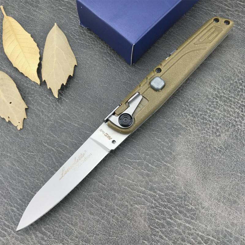Italy AKC 7.8'' 4Models Knifes Godfather Stiletto Colt OTF AUTO 3.34" 440c Steel Blade, Nylon Fiber Handles
