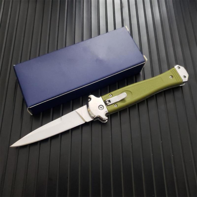 Italy AKC 5 Models Godfather Stiletto Mafia OTF AUTO Knife 3.5" 440c Steel Blade, Nylon Fiber Handles