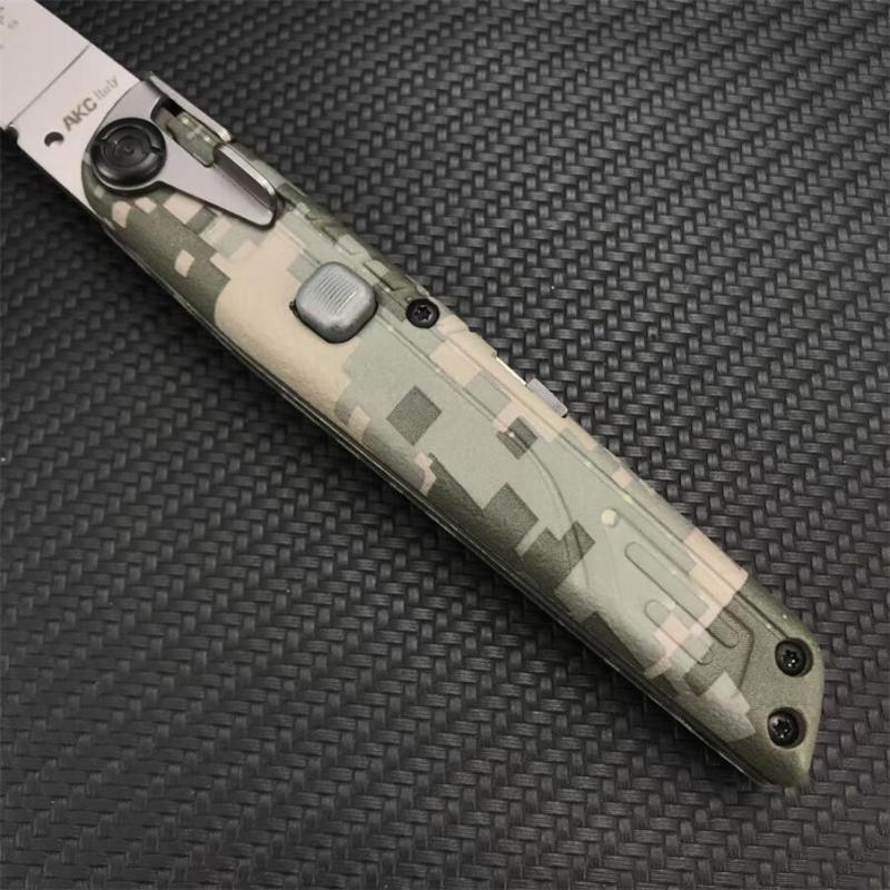 Italy AKC 7.8'' 4Models Knifes Godfather Stiletto Colt OTF AUTO 3.34" 440c Steel Blade, Nylon Fiber Handles