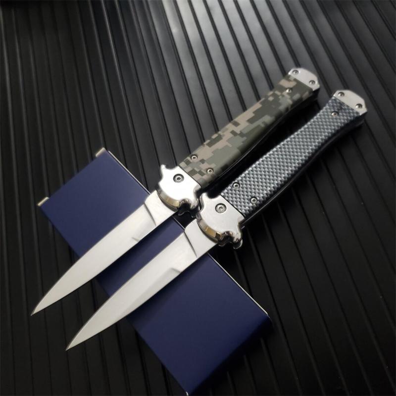 Italy AKC 5 Models Godfather Stiletto Mafia OTF AUTO Knife 3.5" 440c Steel Blade, Nylon Fiber Handles