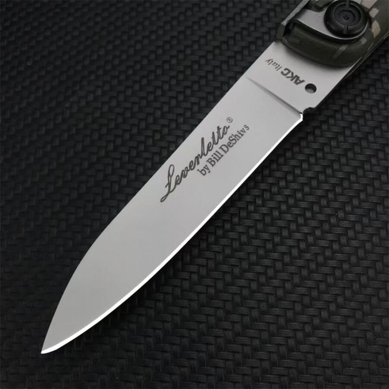 Italy AKC 7.8'' 4Models Knifes Godfather Stiletto Colt OTF AUTO 3.34" 440c Steel Blade, Nylon Fiber Handles