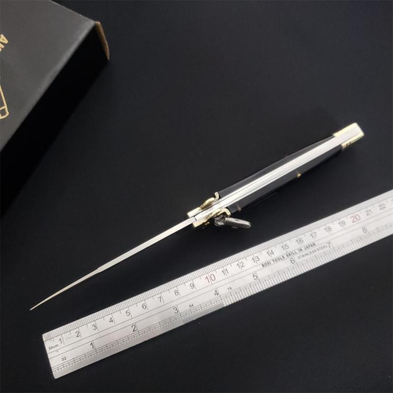 Italy Classical 9'' AKC OX Horn Handles Leverletto OTF AUTO Knife 3.54" D2 Steel Blade