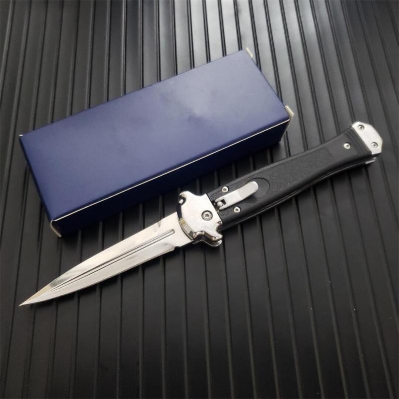 Italy AKC 5 Models Godfather Stiletto Mafia OTF AUTO Knife 3.5" 440c Steel Blade, Nylon Fiber Handles