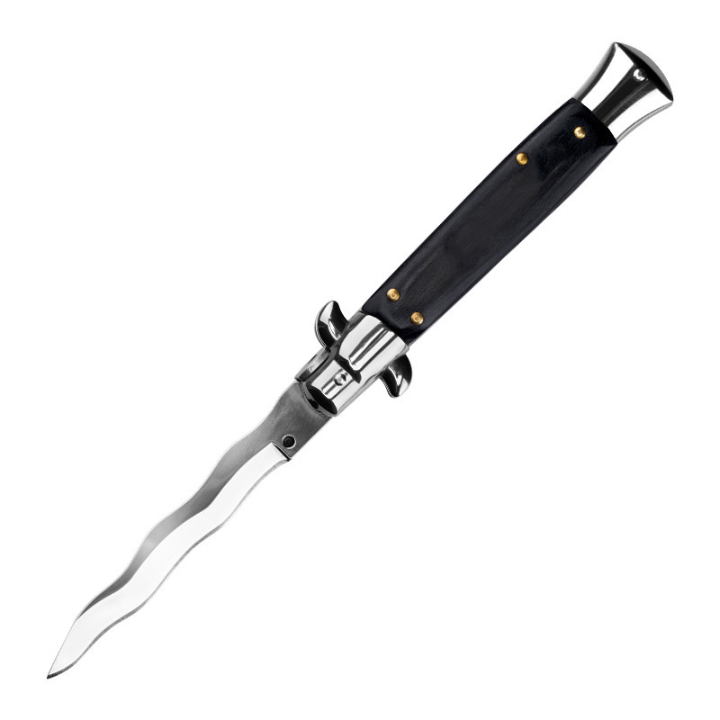 Italy 9'' AKC 12Models Knifes Kriss Godfather Stiletto Mafia OTF AUTO Knife 3.77" 440c Steel Blade, Acrylic Handles