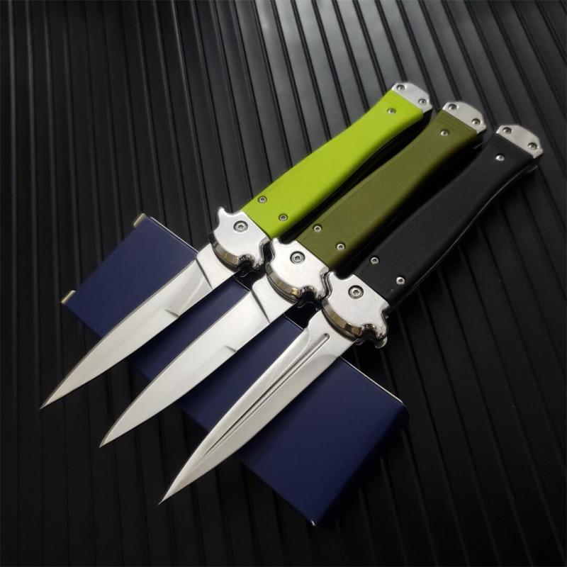 Italy AKC 5 Models Godfather Stiletto Mafia OTF AUTO Knife 3.5" 440c Steel Blade, Nylon Fiber Handles