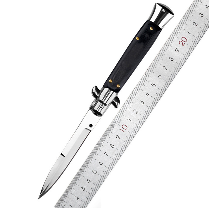 Italy AKC 13Models KnivesGodfather Stiletto Mafia OTF AUTO Knife 3.77" 440c Steel Blade, Acrylic Handles