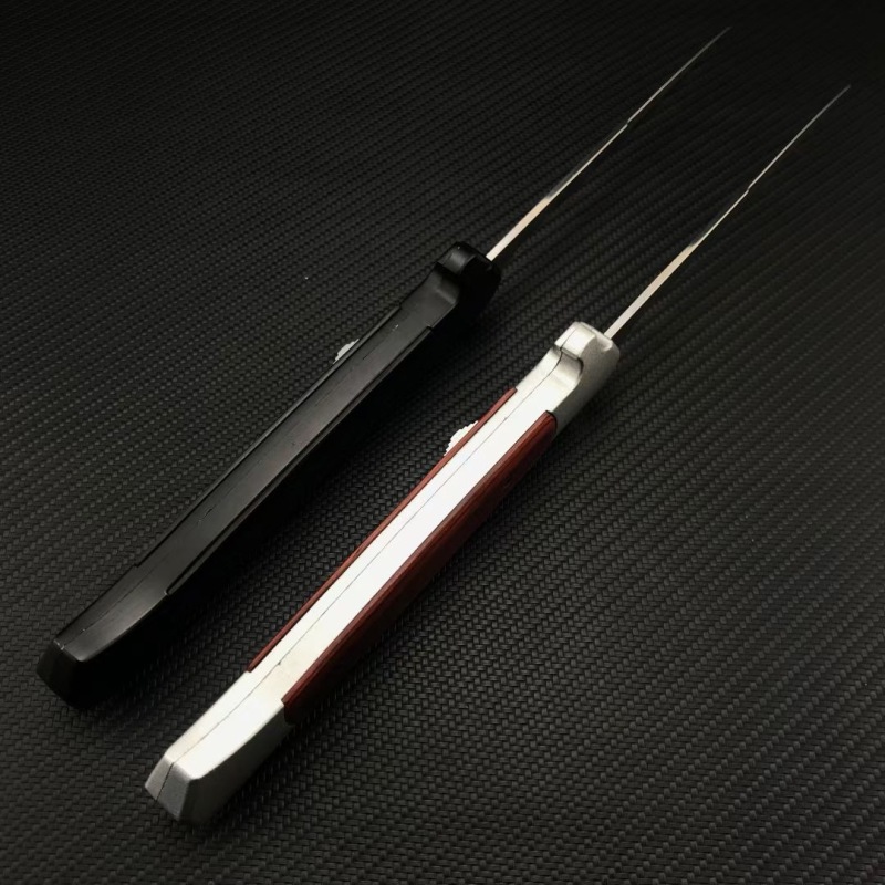 Italy 13'' AKC 2coloes Classical OTF AUTO Knife Double Action 5.51" 440C Steel Blade, Color wood Handles
