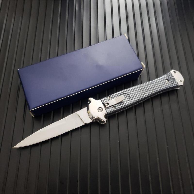 Italy AKC 5 Models Godfather Stiletto Mafia OTF AUTO Knife 3.5" 440c Steel Blade, Nylon Fiber Handles