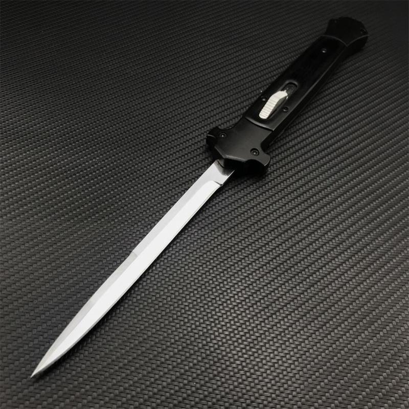 Italy 13'' AKC 2coloes Classical OTF AUTO Knife Double Action 5.51" 440C Steel Blade, Color wood Handles