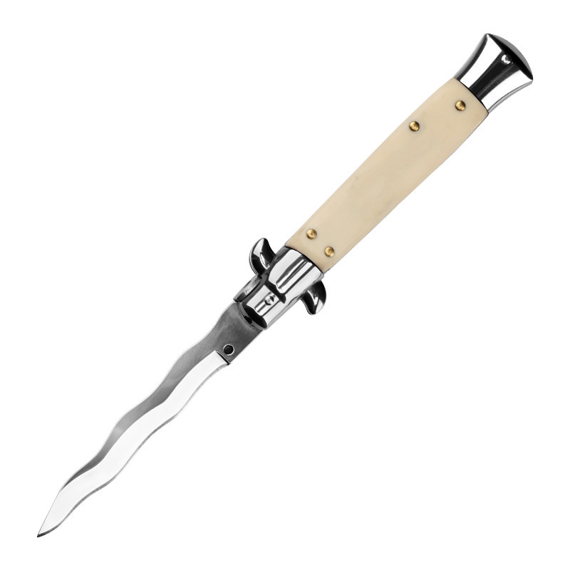 Italy 9'' AKC 12Models Knifes Kriss Godfather Stiletto Mafia OTF AUTO Knife 3.77" 440c Steel Blade, Acrylic Handles