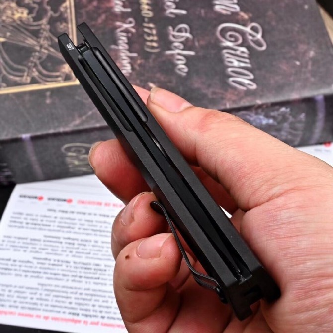Boker Plus/Pro-Tech Burnley Kwaiken AUTO Folding Knife 3.43" 154CM Black Blade, Black Aluminum Handles