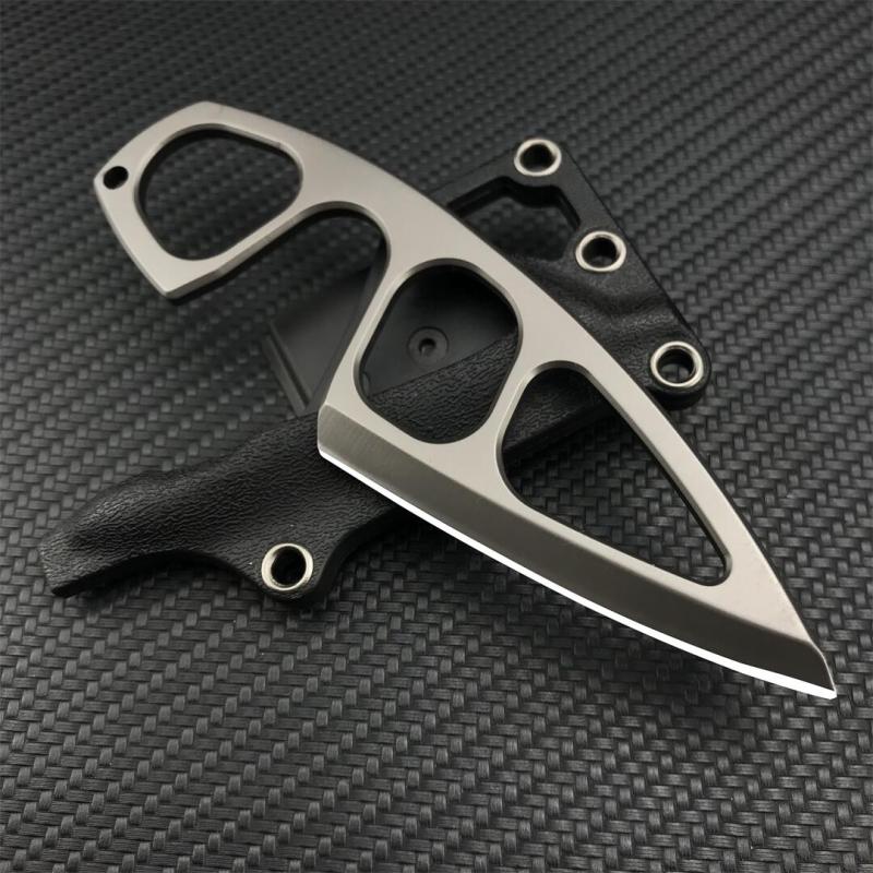 Boker Plus Fixed Blade Knife 2.95" 440C Satin Blade, Steel Handles