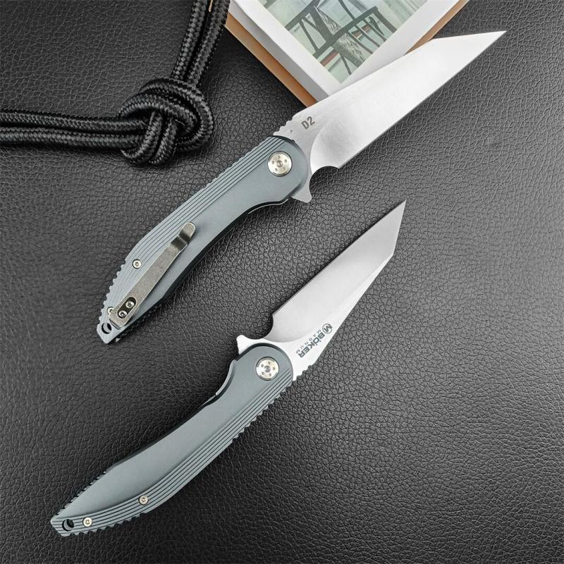 Boker MAGUNM Flipper Folding Knife 3.35" D2 Satin Blade, Aluminum Alloy Handles