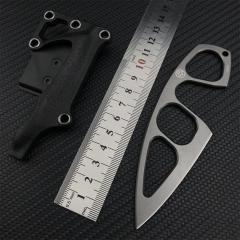 Boker Plus Fixed Blade Knife 2.95" 440C Satin Blade, Steel Handles